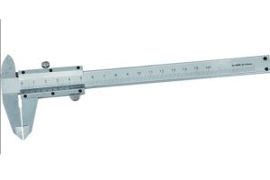 Cuatro funciones del acero de carbón de pie de rey 0-150mm/6